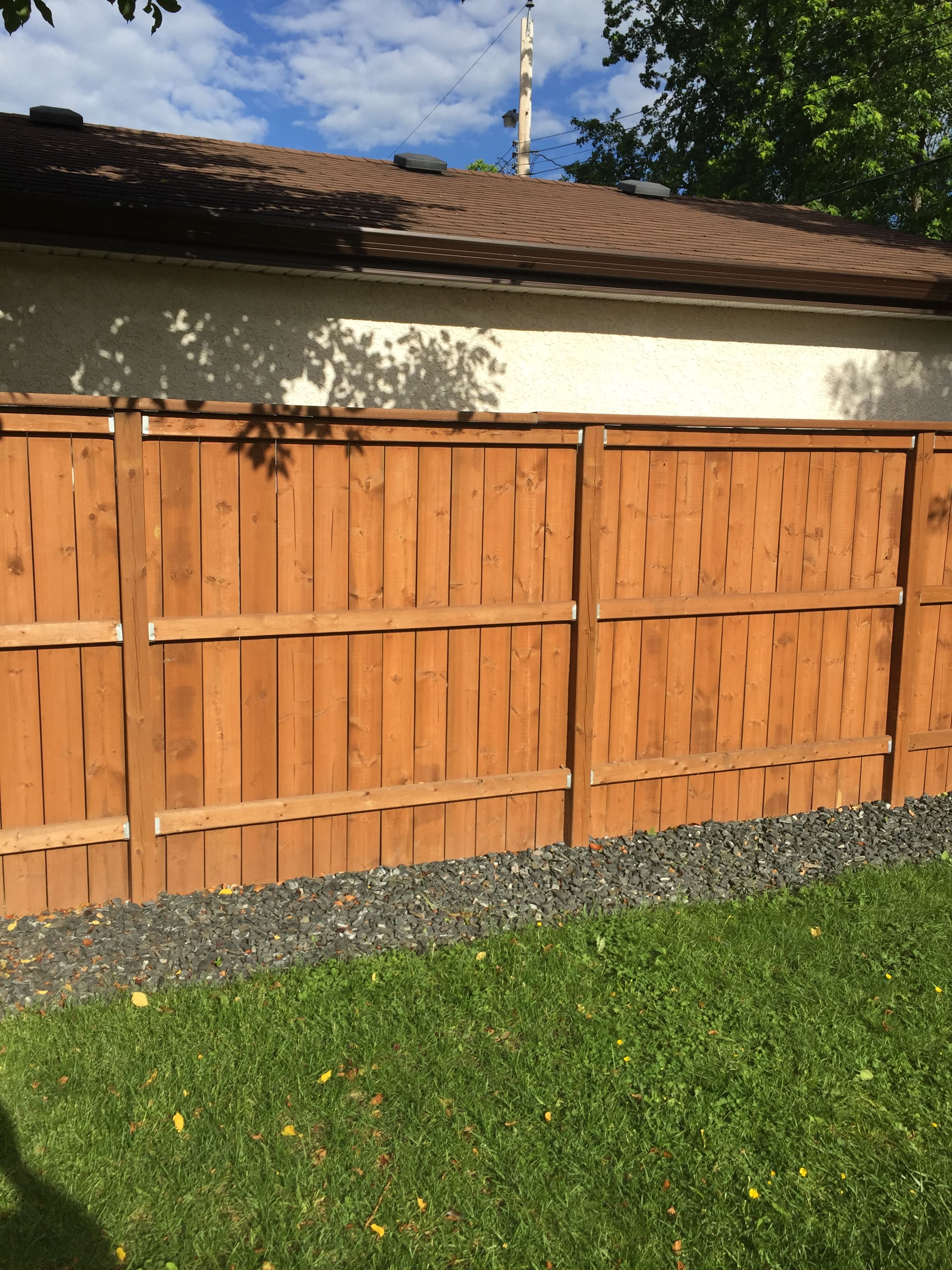 Completed fence project