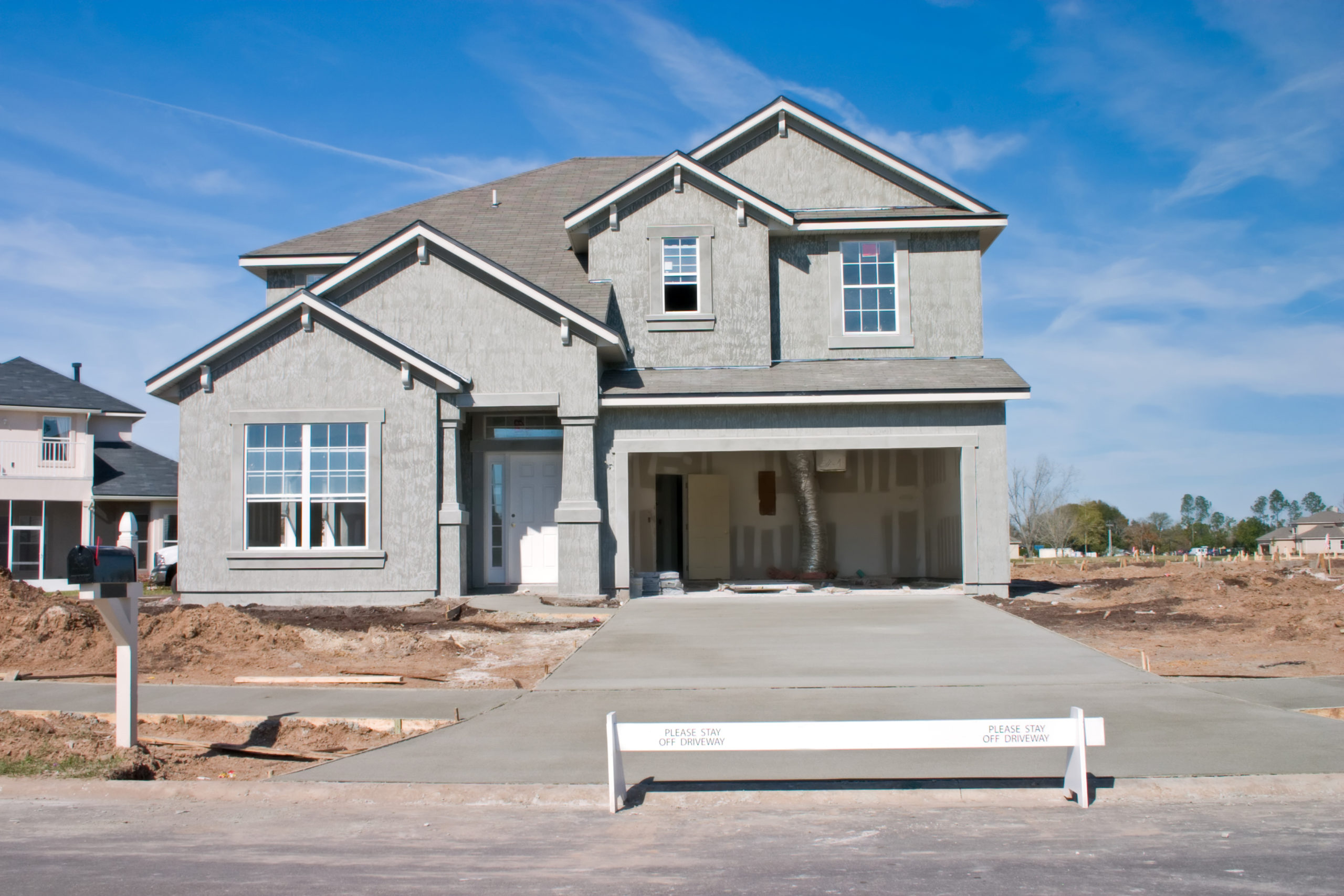 New paver driveway installation