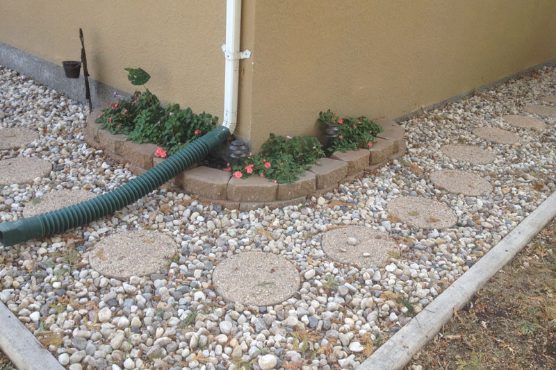 Rock garden installation